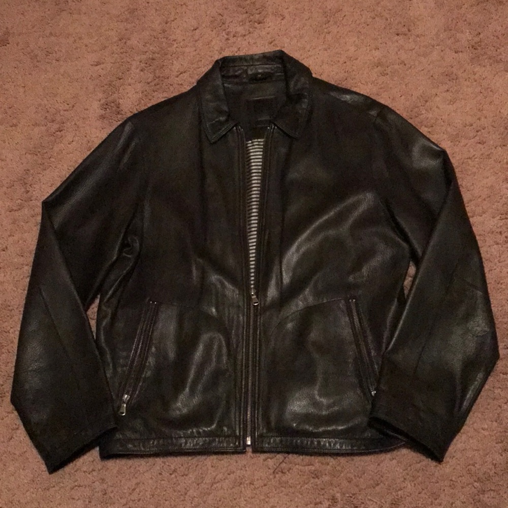Men’s Black Leather Jacket